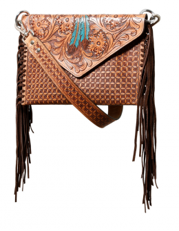 Ladies bag Turquoise Feathers