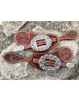 ladies spur straps White...