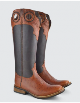 Pecos ostrich cotto-dark brown